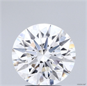Lab Grown Diamond 3.09 Carats, Round with Ideal Cut, D Color, VVS1 Clarity and Certified by IGI