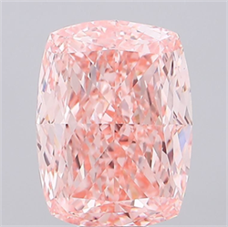 Picture of Lab Grown Diamond 16.06 Carats, CUSHION MODIFIED with  Cut, Fancy Vivid Pink Color, VS1 Clarity and Certified by IGI