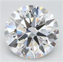 Lab Grown Diamond 5.67 Carats, Round with Excellent Cut, D Color, VVS2 Clarity and Certified by GIA