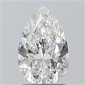 Natural Diamond 1.20 Carats, Pear with  Cut, F Color, SI2 Clarity and Certified by GIA