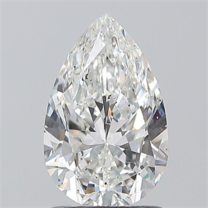 Picture of Natural Diamond 1.20 Carats, Pear with  Cut, F Color, SI2 Clarity and Certified by GIA