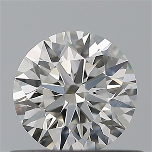 Picture of Natural Diamond 0.50 Carats, Round with Excellent Cut, H Color, VVS1 Clarity and Certified by IGI