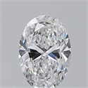 Natural Diamond 0.51 Carats, Oval with  Cut, D Color, VVS2 Clarity and Certified by GIA