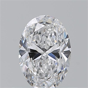 Picture of Natural Diamond 0.51 Carats, Oval with  Cut, D Color, VVS2 Clarity and Certified by GIA