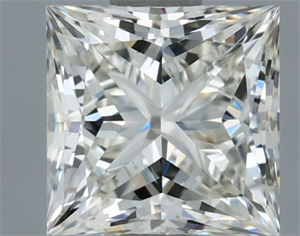 Picture of Natural Diamond 0.70 Carats, Princess with  Cut, I Color, VVS1 Clarity and Certified by IGI