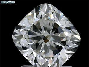 Picture of Natural Diamond 1.61 Carats, Cushion with  Cut, H Color, SI1 Clarity and Certified by GIA