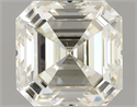 Natural Diamond 1.00 Carats, Asscher with  Cut, J Color, VS2 Clarity and Certified by IGI