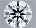 Lab Grown Diamond 1.03 Carats, Round with Ideal Cut, D Color, VVS1 Clarity and Certified by IGI