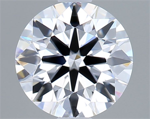 Picture of Lab Grown Diamond 1.03 Carats, Round with Ideal Cut, D Color, VVS1 Clarity and Certified by IGI