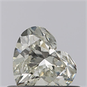 Natural Diamond 0.41 Carats, Heart with  Cut, J Color, VVS2 Clarity and Certified by GIA