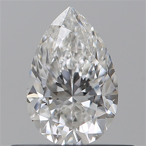 Picture of Natural Diamond 0.50 Carats, Pear with  Cut, E Color, VVS2 Clarity and Certified by GIA