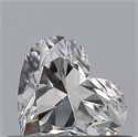 Natural Diamond 0.37 Carats, Heart with  Cut, E Color, VVS1 Clarity and Certified by GIA