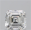 Natural Diamond 1.01 Carats, Asscher with  Cut, H Color, VVS2 Clarity and Certified by GIA