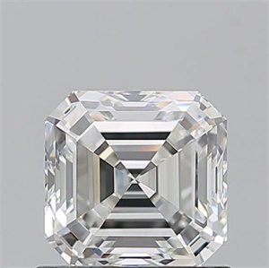 Picture of Natural Diamond 1.01 Carats, Asscher with  Cut, H Color, VVS2 Clarity and Certified by GIA