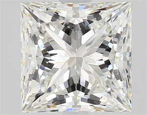 Picture of Natural Diamond 1.91 Carats, Princess with  Cut, H Color, VVS2 Clarity and Certified by GIA