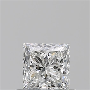 Picture of Natural Diamond 0.56 Carats, Princess with  Cut, H Color, VVS1 Clarity and Certified by GIA