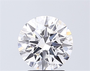 Picture of Lab Grown Diamond 2.01 Carats, Round with Ideal Cut, D Color, VVS2 Clarity and Certified by IGI