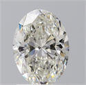 Natural Diamond 1.01 Carats, Oval with  Cut, I Color, SI1 Clarity and Certified by GIA