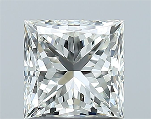 Picture of Natural Diamond 1.01 Carats, Princess with  Cut, I Color, VVS2 Clarity and Certified by GIA