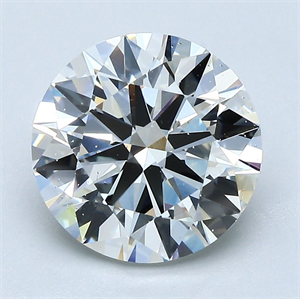 Picture of Natural Diamond 3.01 Carats, Round with Very Good Cut, H Color, VS2 Clarity and Certified by GIA