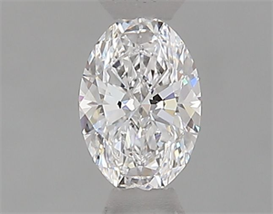 Foto Diamante Natural 0.41 quilates, Ovalado , Color D, claridad VVS2 y certificado GIA de