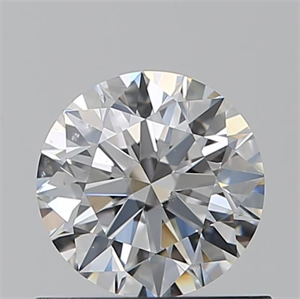 Picture of Natural Diamond 0.70 Carats, Round with Excellent Cut, E Color, VS2 Clarity and Certified by GIA