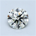 Diamante Natural 2.50 quilates, Redondo , Color K, claridad VVS1 y certificado GIA