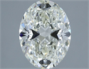 Natural Diamond 1.70 Carats, Oval with  Cut, I Color, VVS2 Clarity and Certified by IGI