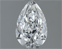 Natural Diamond 0.70 Carats, Pear with  Cut, E Color, VS2 Clarity and Certified by GIA
