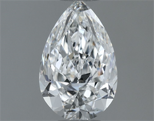Picture of Natural Diamond 0.70 Carats, Pear with  Cut, E Color, VS2 Clarity and Certified by GIA
