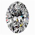 Natural Diamond 0.43 Carats, Oval with  Cut, D Color, SI2 Clarity and Certified by GIA