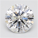 Lab Grown Diamond 4.11 Carats, Round with Ideal Cut, F Color, IF Clarity and Certified by IGI