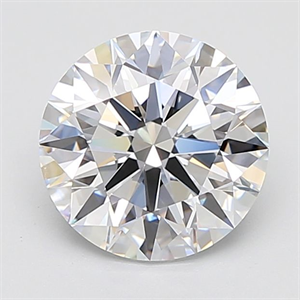 Picture of Lab Grown Diamond 4.11 Carats, Round with Ideal Cut, F Color, IF Clarity and Certified by IGI