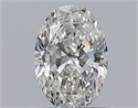 Diamante Natural 0.50 quilates, Ovalado , Color G, claridad VVS2 y certificado GIA