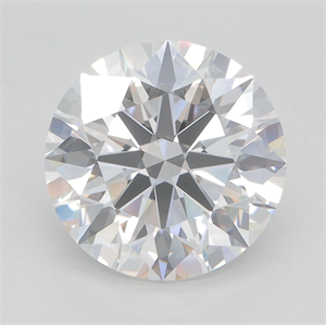 Picture of Lab Grown Diamond 3.30 Carats, Round with Excellent Cut, D Color, VVS1 Clarity and Certified by GIA