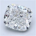 Diamante Natural 5.01 quilates, Del cojín , Color F, claridad VS1 y certificado GIA