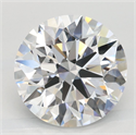 Lab Grown Diamond 2.86 Carats, Round with Excellent Cut, D Color, IF Clarity and Certified by GIA