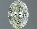Natural Diamond 1.51 Carats, Oval with  Cut, L Color, SI1 Clarity and Certified by IGI