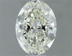 Foto Diamante Natural 0.70 quilates, Ovalado , Color J, claridad VVS1 y certificado IGI de