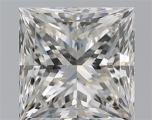 Foto Diamante Natural 1.50 quilates, Princesa , Color G, claridad SI1 y certificado GIA de