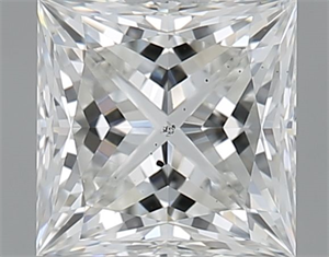 Foto Diamante Natural 1.01 quilates, Princesa , Color H, claridad SI2 y certificado GIA de