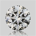 Natural Diamond 0.90 Carats, Round with Excellent Cut, J Color, VS2 Clarity and Certified by GIA