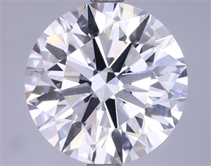 Picture of Lab Grown Diamond 3.62 Carats, Round with Ideal Cut, G Color, VS1 Clarity and Certified by IGI