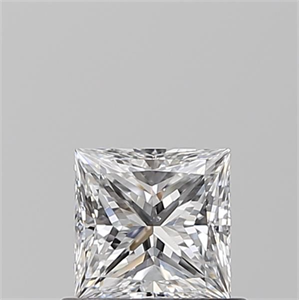 Picture of Natural Diamond 0.61 Carats, Princess with  Cut, D Color, VS2 Clarity and Certified by GIA
