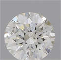 Natural Diamond 0.40 Carats, Round with Excellent Cut, H Color, SI1 Clarity and Certified by IGI