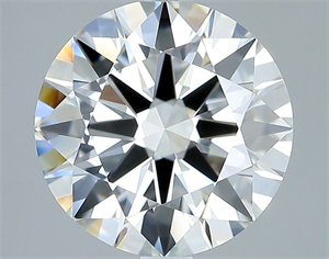 Picture of Natural Diamond 2.52 Carats, Round with Excellent Cut, H Color, IF Clarity and Certified by GIA