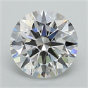 Lab Grown Diamond 1.31 Carats, Round with Ideal Cut, D Color, VS1 Clarity and Certified by IGI
