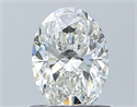 Natural Diamond 0.73 Carats, Oval with  Cut, H Color, VS1 Clarity and Certified by GIA