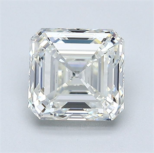Picture of Natural Diamond 1.71 Carats, Asscher with  Cut, I Color, VVS1 Clarity and Certified by GIA
