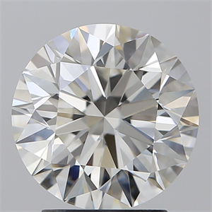 Picture of Natural Diamond 2.60 Carats, Round with Excellent Cut, H Color, VVS1 Clarity and Certified by GIA
